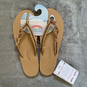 Rainbow Flirty Braidy Flip Flops